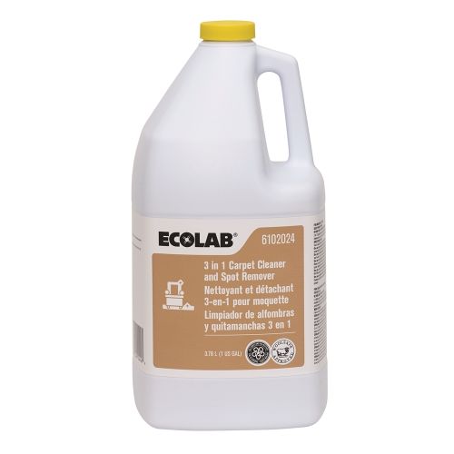 Ecolab® 3-in-1 Carpet Cleaner Spot Remover, 1 Gallon, #6102024
